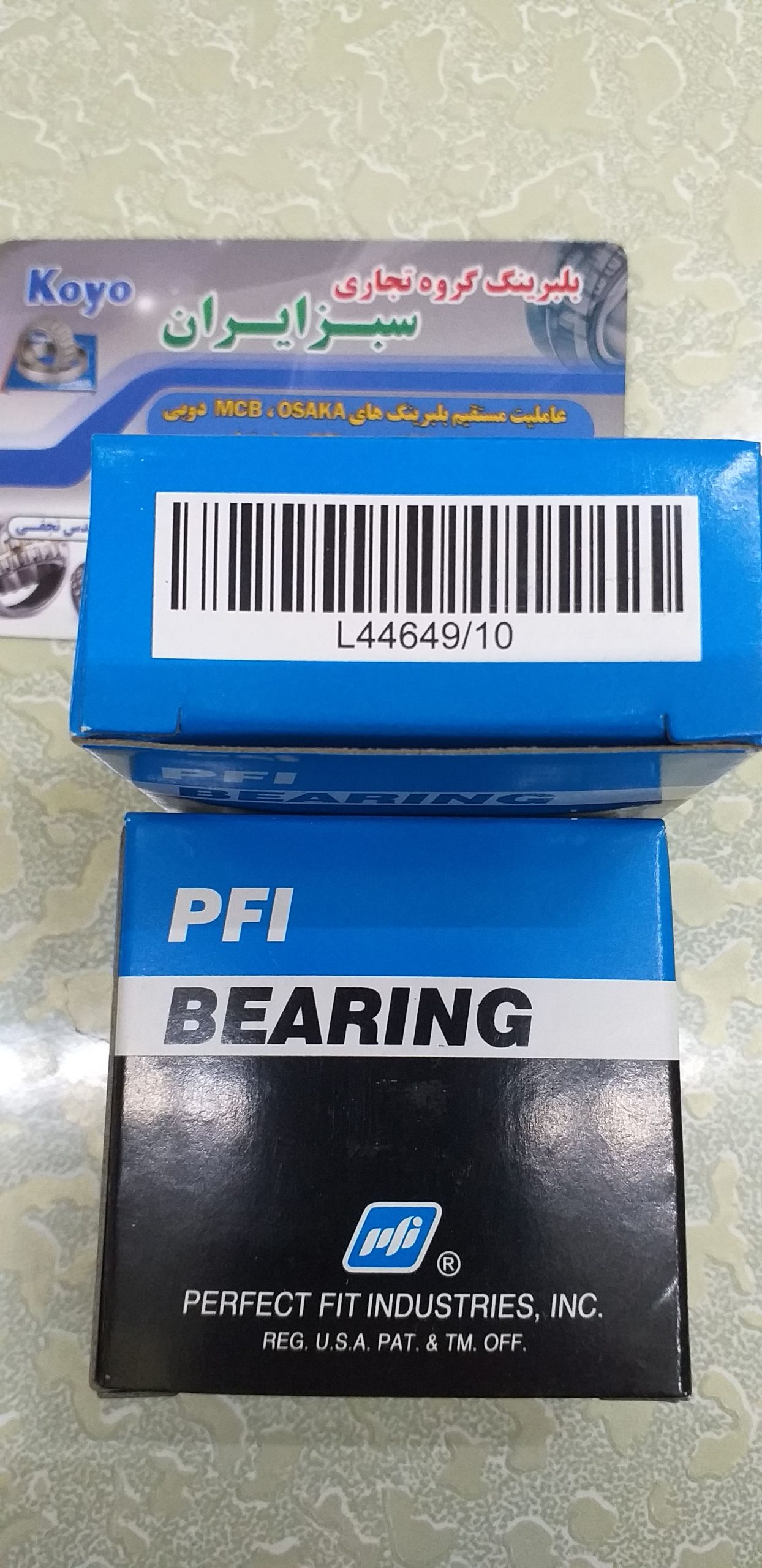 L44649/10 بلبرینگ بزرگ جلو پیکان و آردی و وانت آریسان مارک PFI